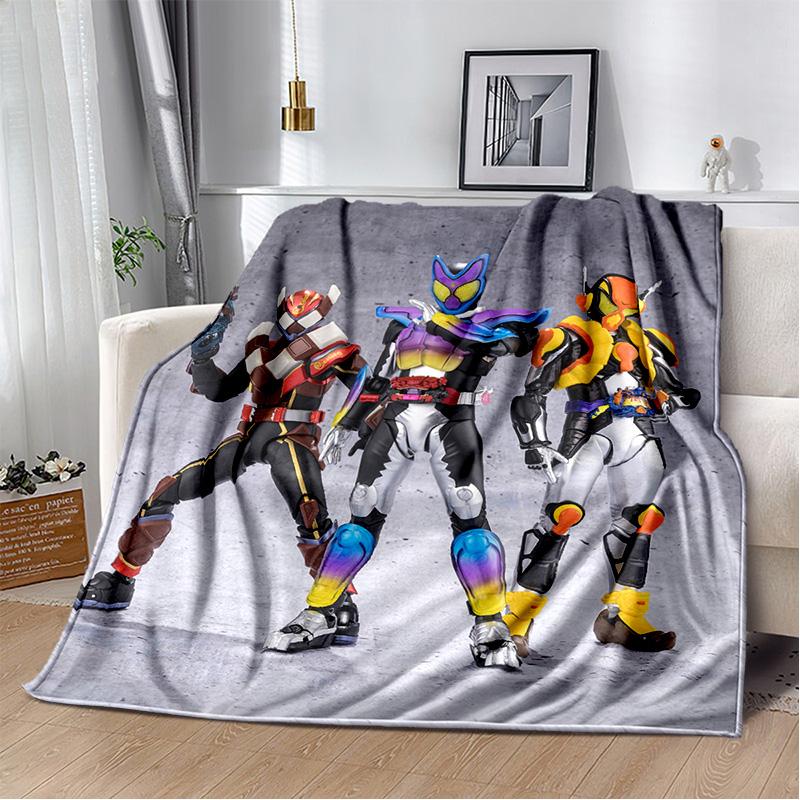 Sugar Man K-Kamen Rider GAVV Blanket Elastic Soft Candy Knight Full Storage Soft Warm Bedding Children's Gift throw blanket