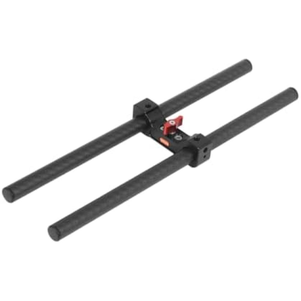 15mm Dual-Hole Tube Clamp Camera Mount For DSLR Cameras With Quick-Release Knob And Photography Slide Rail Support