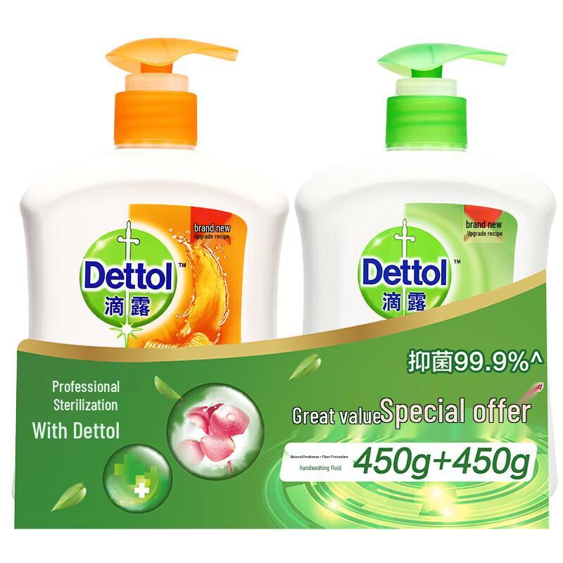 Dettol Healthy Antibacterial Hand Wash Twin Pack (Plant Care + Natural Fresh)