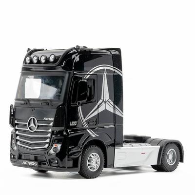 1/36 Alloy Container Trailer Truck Toy Car Model Metal Engineering Transportation Children's Car Model Gift