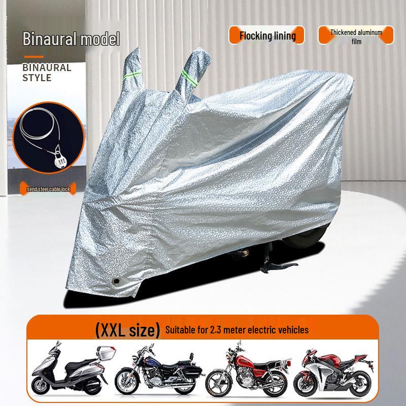 Electric Vehicle & Motorcycle Rainproof Dustproof Cover with Sunscreen Protection