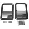 Taillight Rear Lamp Cover Guard Protector National Flag Style Fits for Wrangler JK 07 18