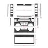Real Carbon Fiber Sticker For Toyota Tundra 2014 2015 2016 2017 2018    Car Navigation Screen Panel Accessories
