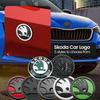 2 Stück 80mm 90mm Emblem für Skoda Fabia 1 2 Octavia a7 RS Superb Rapid Yeti Karoq Vision Auto Kopf Vorne Hinten Kofferraum Heckklappe Aufkleber