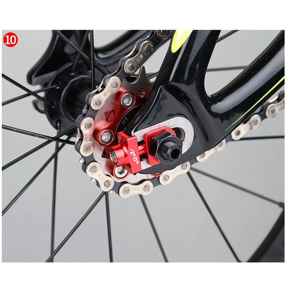 Chain Tensioner Aluminum Alloy CNC Bicycle Chain Fastener DIY Modification Lightweight Wear-resistant for Single Speed Bicycle