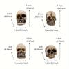 100/200pcs Small Skull Planter Garden Decor Aquarium Decoration Realistic Fish Tank Skeleton Ornament Fish Bowl Bonsai Pot Decor