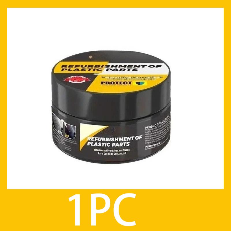 

Automotive Plastic Repair Agent-interior and Exterior Plastic Polishing Wax, Scratch Repair Anti-aging Cream, Suitable for Tires 1PC