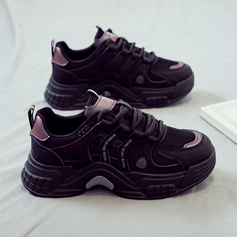 

Autumn New White Shoes for Women, Fashionable and Versatile Sports Dad Shoes, Thick Soled Board Shoes 40