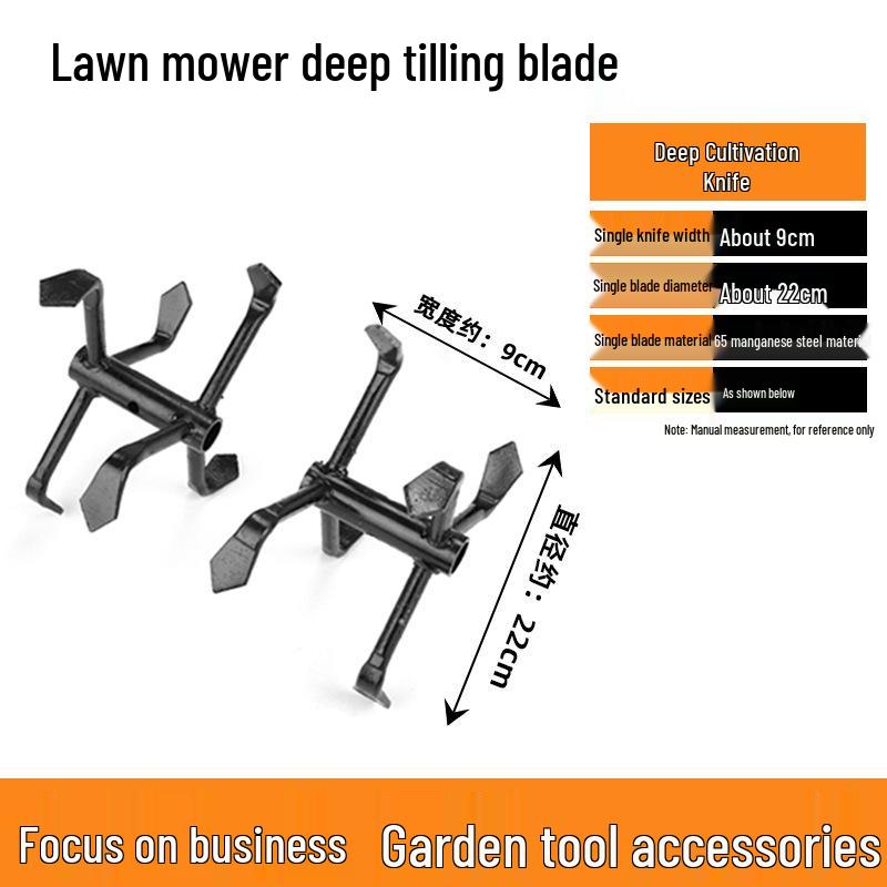 Atașament Multifuncțional de Dezburuienat cu Roată pentru Motocoasă pentru Cosit și Săpat