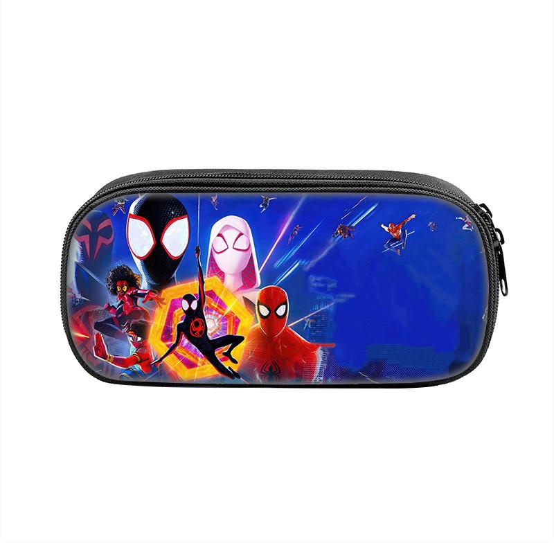 Spider Man Large Capacity Nylon Pencil Case For Students And Kids