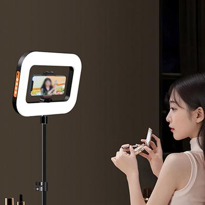 Portable Square Fill Light Multi-Purpose Handheld Selfie Light Adjustable Bicolor Photography Fill Lamp for Recording Vlogging
