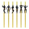 6/12pcs Bachelorette Party Penis Paper Straws Hen Night Party Adult Birthday Supplies Team Bride to be Wedding Decoration Favors