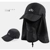 Spring and summer outdoor hat, full protection, sun protection, face shading, big eaves, devil hat, mosquito-proof hat.