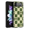 Schachbrett kariertes Schachbrett Hülle Für Samsung Galaxy Z Flip3 Flip4 Flip5 Hülle Schale Für Z Flip 3 4 5 6 7 Harte Faltabdeckung