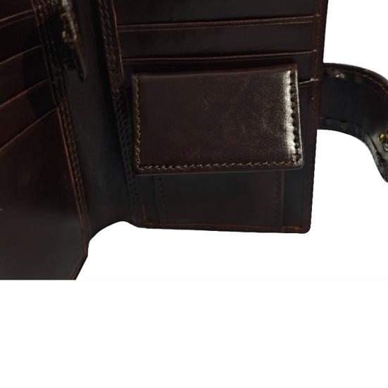 Men Faux Leather Wallet RFID Blocking Bi-fold Short Wallet Minimalist Slim Vintage Front Pocket Anti-Theft Credit Card Holder