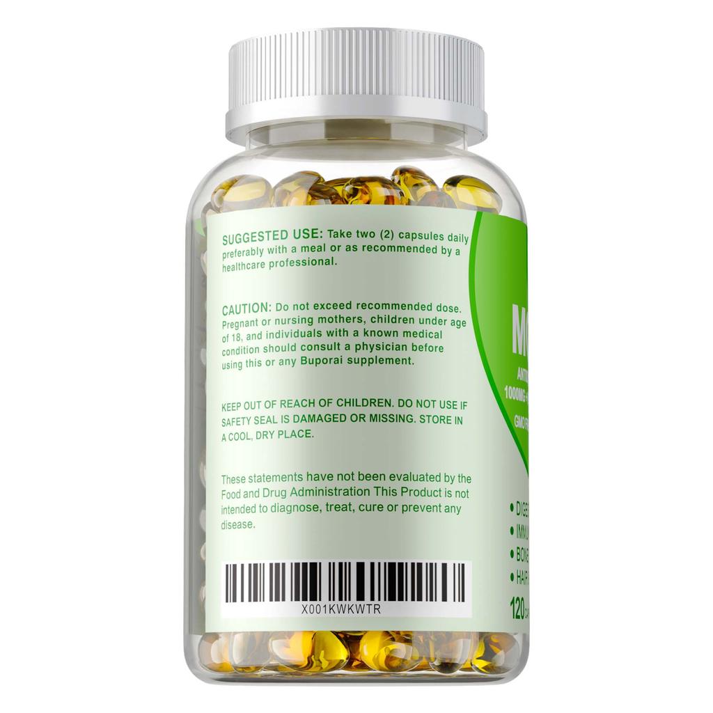 Moringa Capsules 1000mg - Bone & Joint Boost, Support Digestive and Heart Health