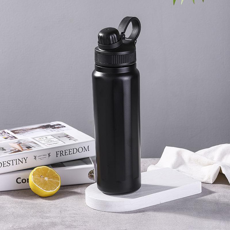 Men's and Women's Outdoor Portable Sports Leisure Large Capacity Simple Straw Cup Silicone Sling Cup