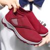 Changfeng Women's Spring Velcro Walking Shoes - Breathable Mesh, Soft Soles for Comfort, Ideal for Middle-Aged and Elderly Couples.