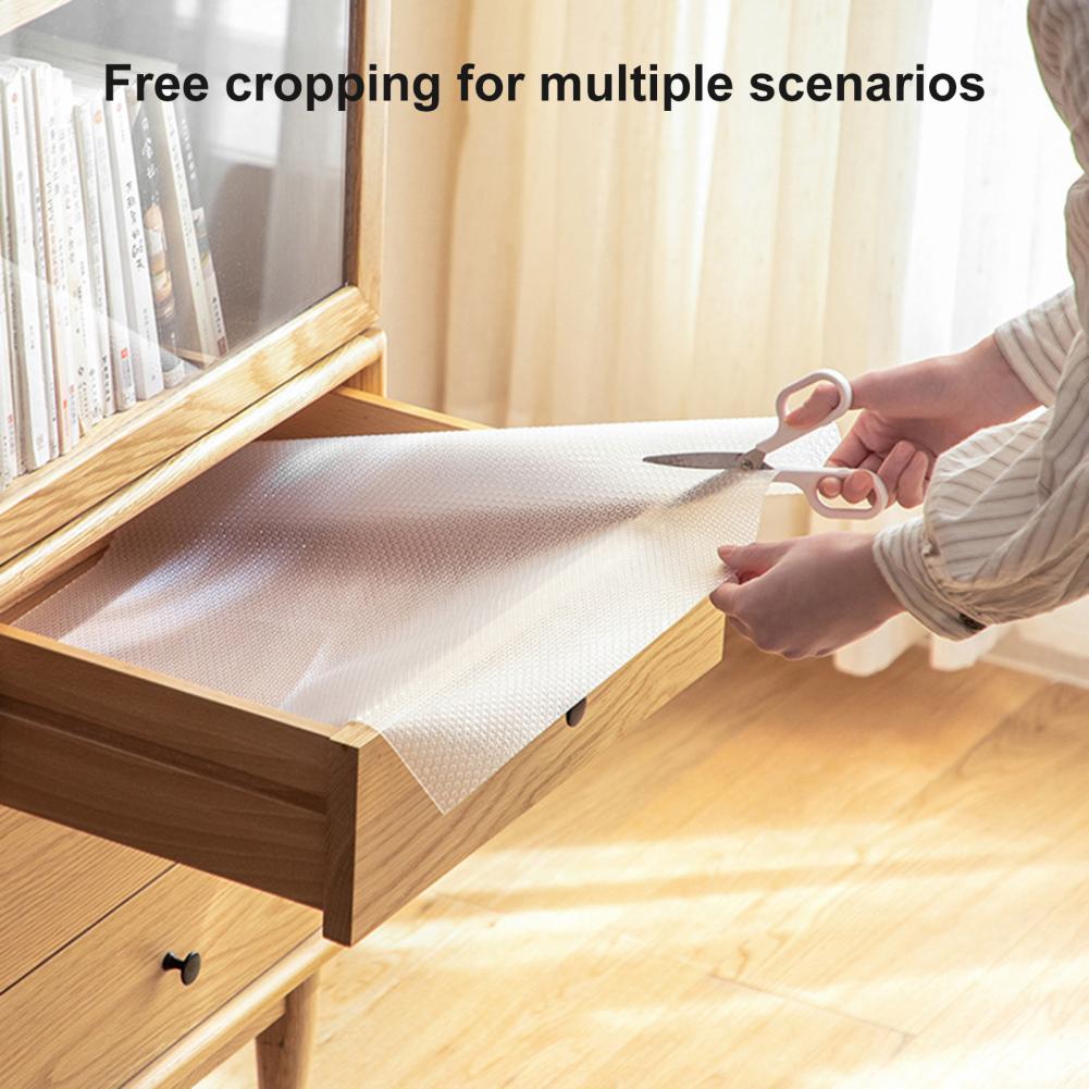 1,5M Schrankmatte Rutschfest Wärmeisolierend Wasserdicht Zuschneidbar Schubladenmatte 1 Rolle EVA Regale Abdeckung Heimküche Schutzmatte