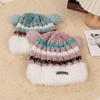 New Cartoon Christmas Wind Age-reducing Striped Knitted Hat Winter Thermal Hat Japanese Dopamine Versatile Wool Hat Women