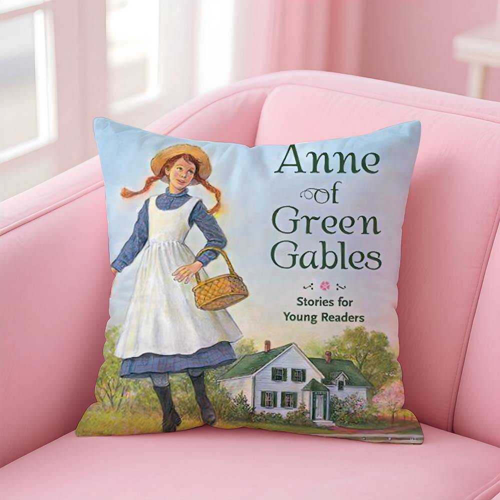 Anne Of G-Green Gables Pillow Case Pattern Printed Pillowcase For Living Room Sofa Cushion Cover & Bedroom Decor