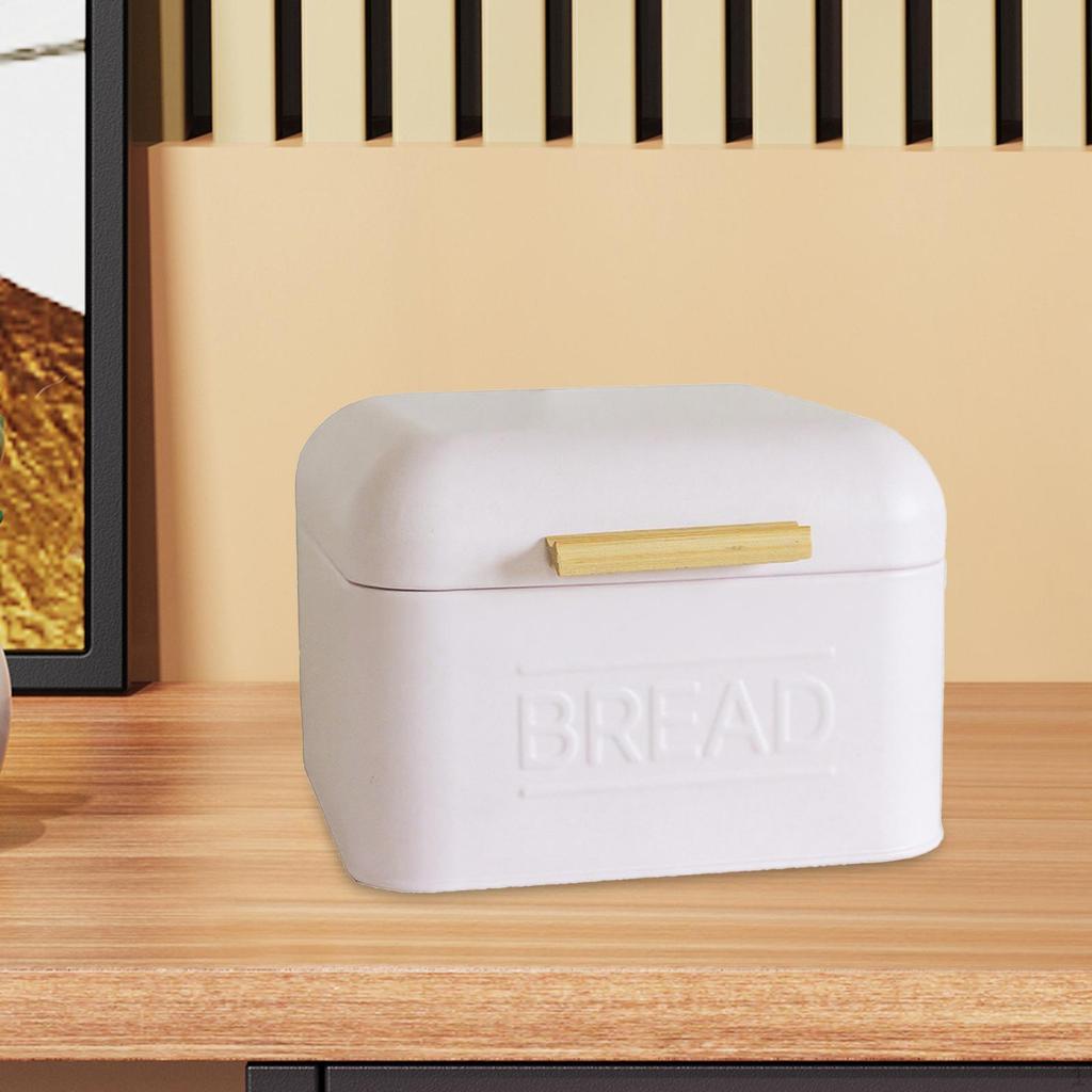 Bread Food Storage Box Counter Space Saving Rustic Organizing Sundries Container