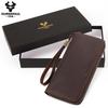 Humerpaul Pánská kožená peněženka Long Wallet Clutch Bag Taška na mobilní telefon
