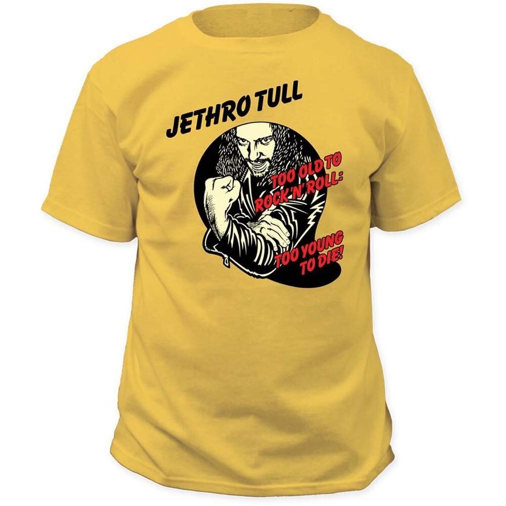 Jethro Tull To Young To Die Cotton Yellow Tee Shirt All Size Unisex UR210 Unisex T-Shirt S