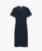 LACOSTE Women'S Piping Detail T-Shirt Dress Ef9855-56G 3Ui