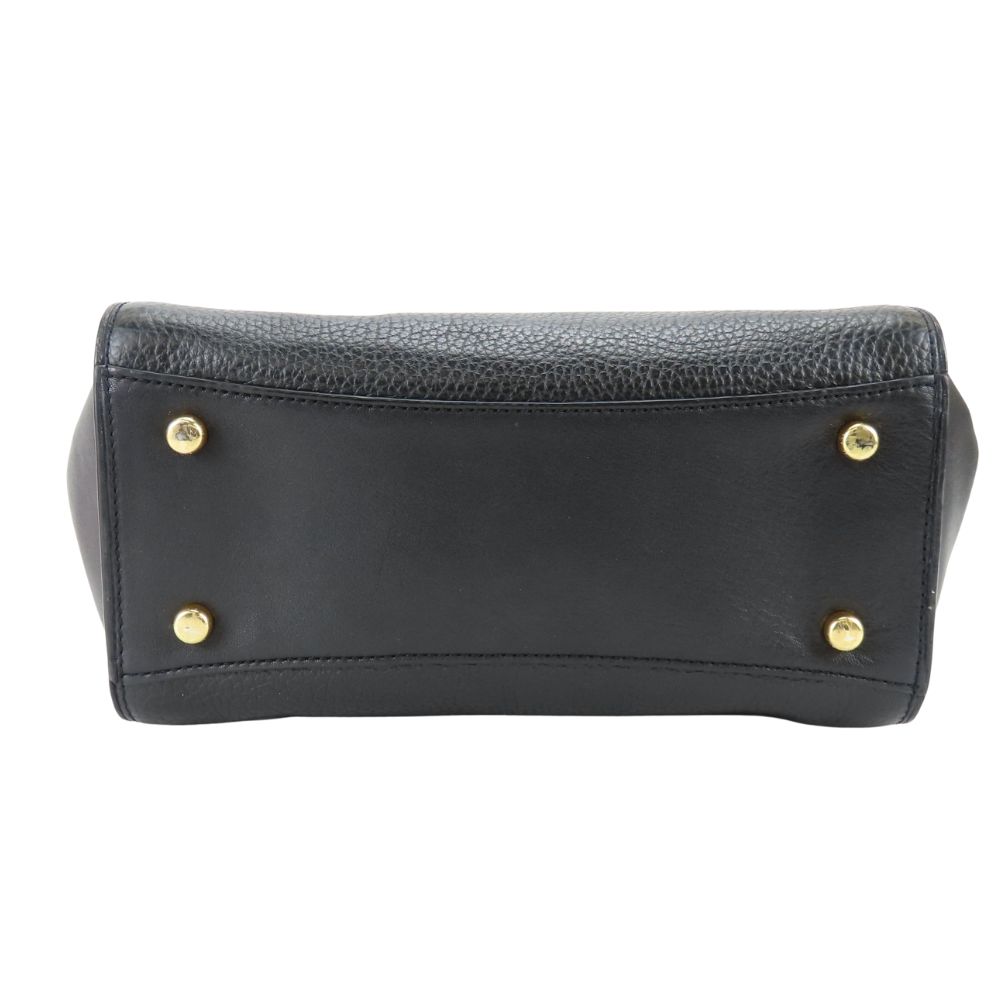 Borsa COACH usata Blake Flap Carryall F32106 pelle nera Spalla
