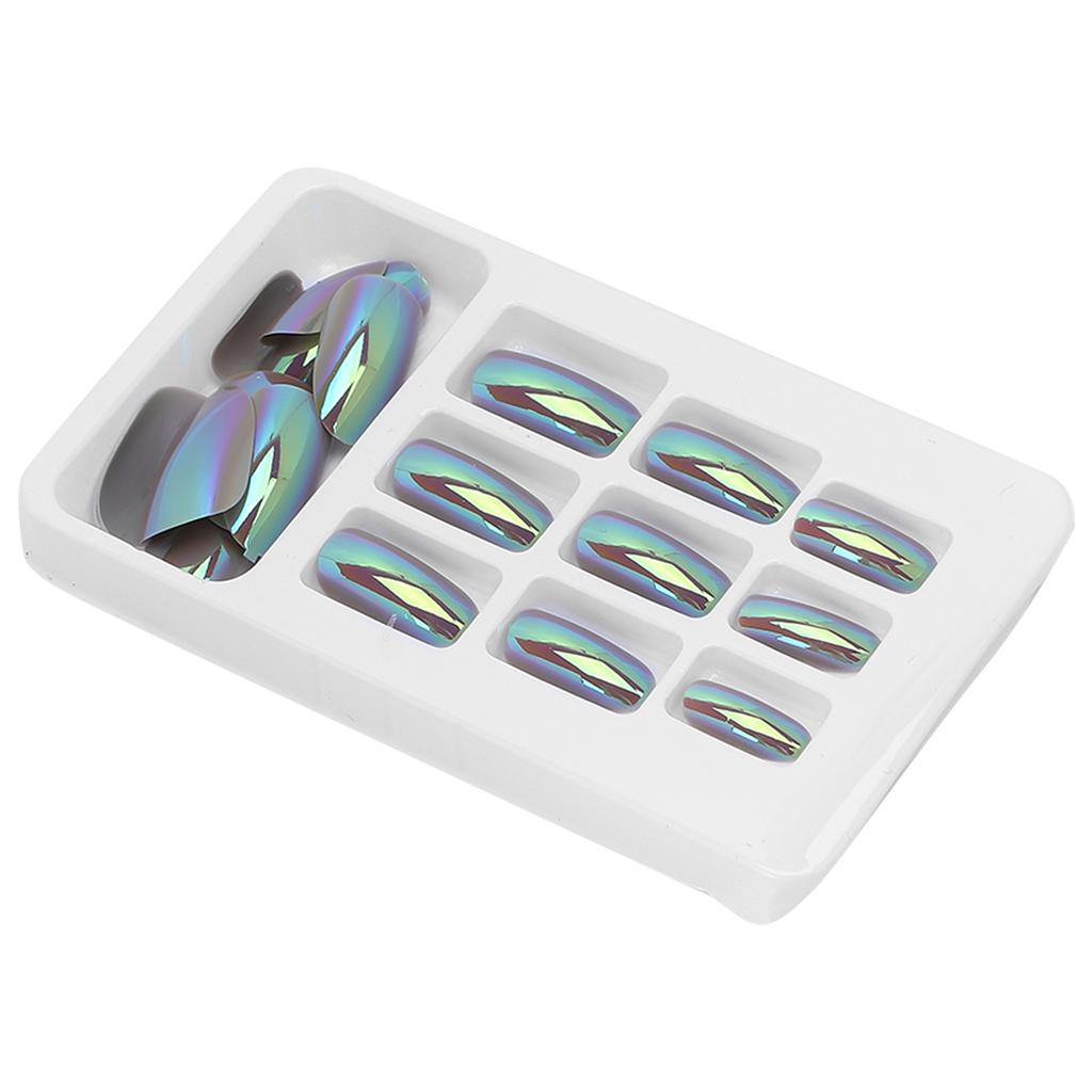 24pcs Fashionable Fake Nails Detachable Bright Color False Nail Patch Full Cover Nail Art Tips06