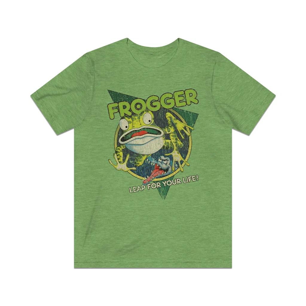 Frogger Leap For Your Life 1981 Vintage Men s T shirt S