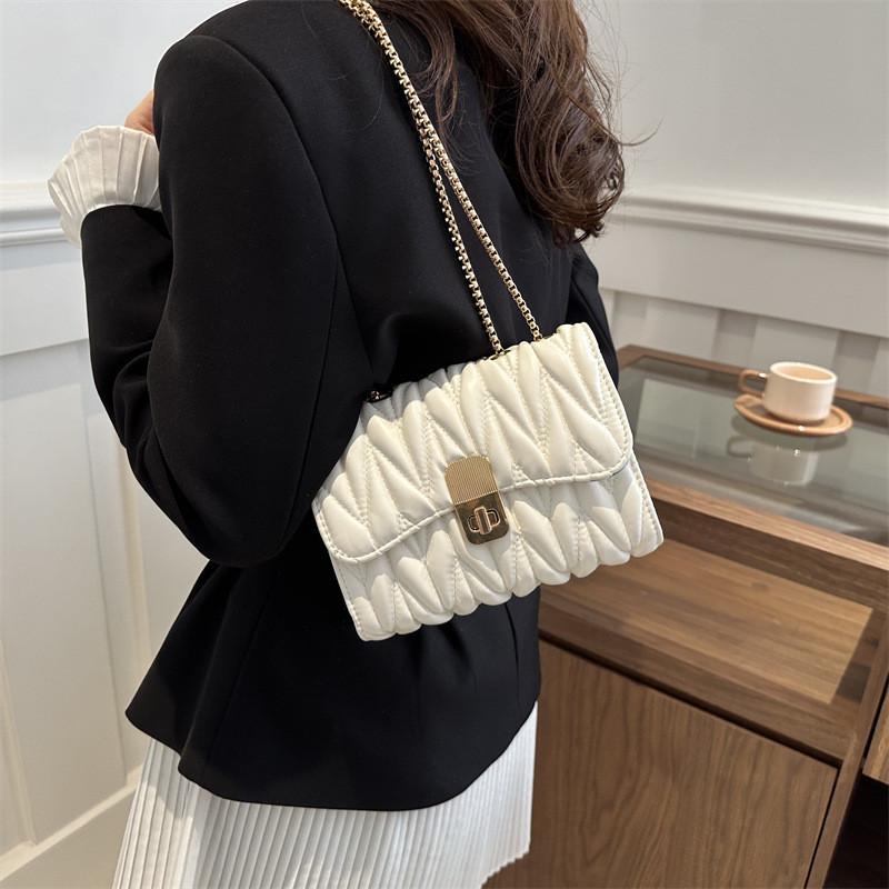 Trendy Vintage Commuter Bag Stylish Summer 2024 Shoulder Crossbody Square Pu Bag
