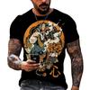 Summer Fashion Cool Japanese Samurai Men T-shirts 3D Printed Casual Trend Personality O-Neck Tees Hip Hop Harajuku Streetwear