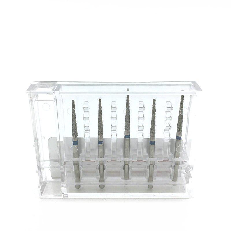 5pcs/Box Dental High Speed Burs High Speed Handpiece Turbine Diamond Burs Diamond Polishing Tooth Preparation Bur TF-X12