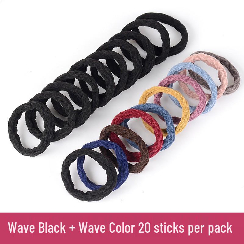 Korean Versatile Thick Hair Tie Rubber Band - Celebrity Adult Ponytail Accessory