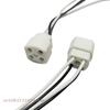 1 Pc G10Q Lamp Holder With 15/25cm Long Cable Ring Lamp Plug 4pins Lamp Base Insulating Tube Ultraviolet Light Lamp Base