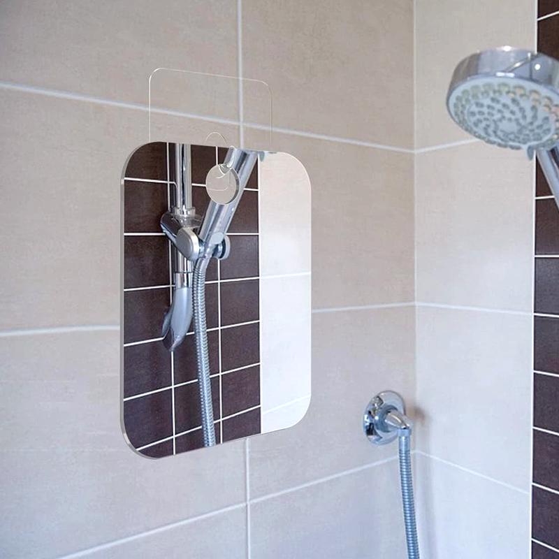 1Pc Acrylic Shatterproof Shaving Portable Bathroom Travel Shower Mirror Women Makeup Wall Hanging