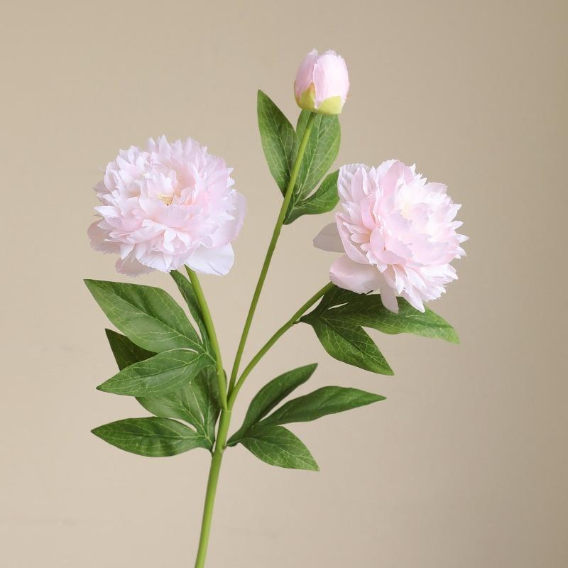 Peony Flower Tabel Floral Arrangement Home Decor Flower 3 Heads Fake Peony Flower For Event Decoration Hotel Decor Tabel
