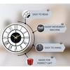 Stylish Metal Analog Wall Clock for Living Room, Bedroom,Kitchen, Home and Hall | Antique Fancy Big Size Modern Wall Watch for Home Decor (60CM)