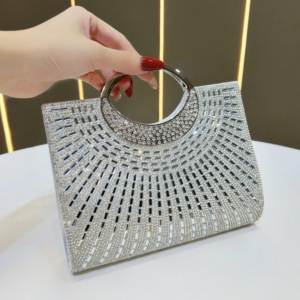 Hand-held Bag, Evening Bag, Diamond-encrusted Handbag, Evening Dress Bag, Cross-body Handbag