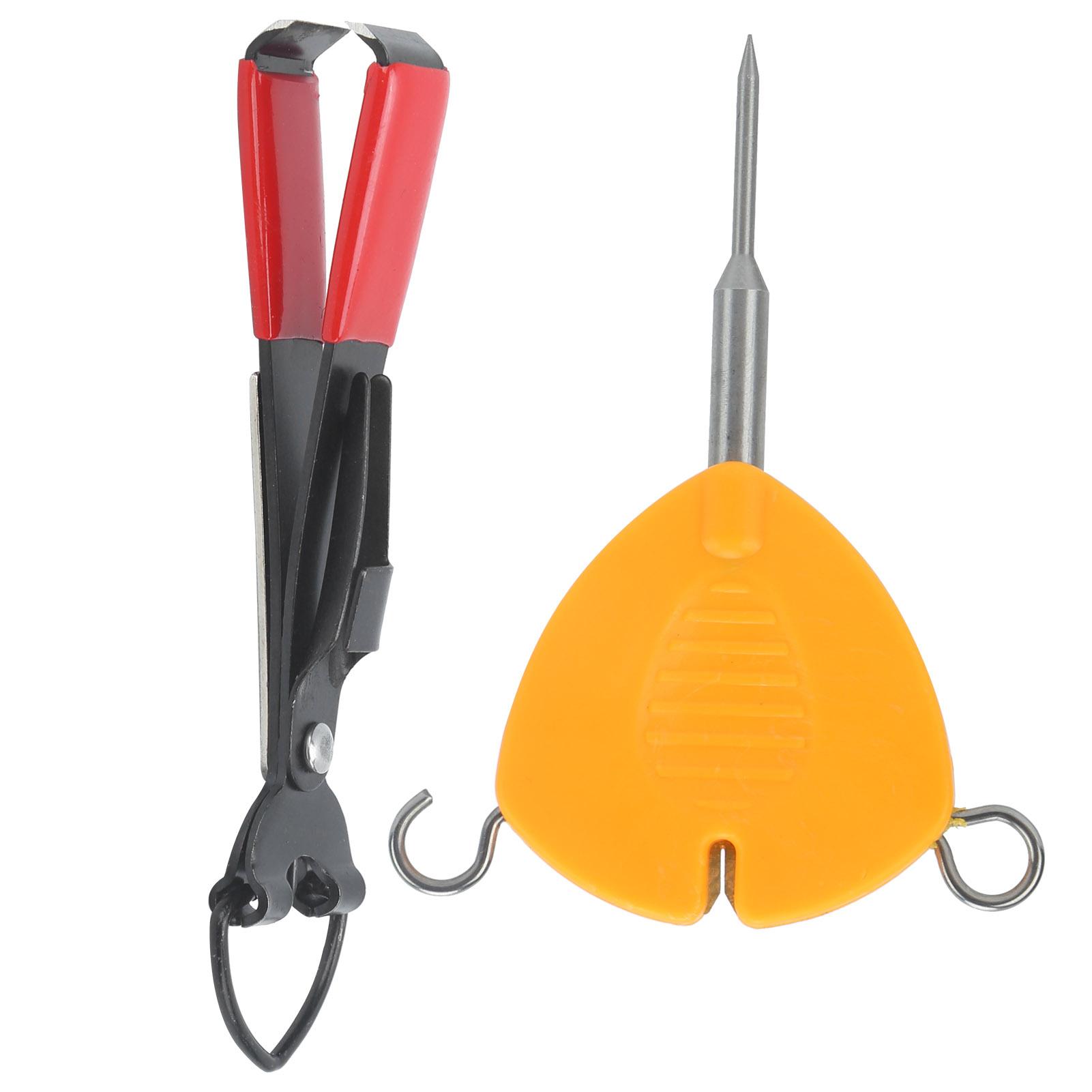 Multi Puller Tool Fishing Line Knotting Knotless Knot Tool with Nail Clipper Fishing Tackle