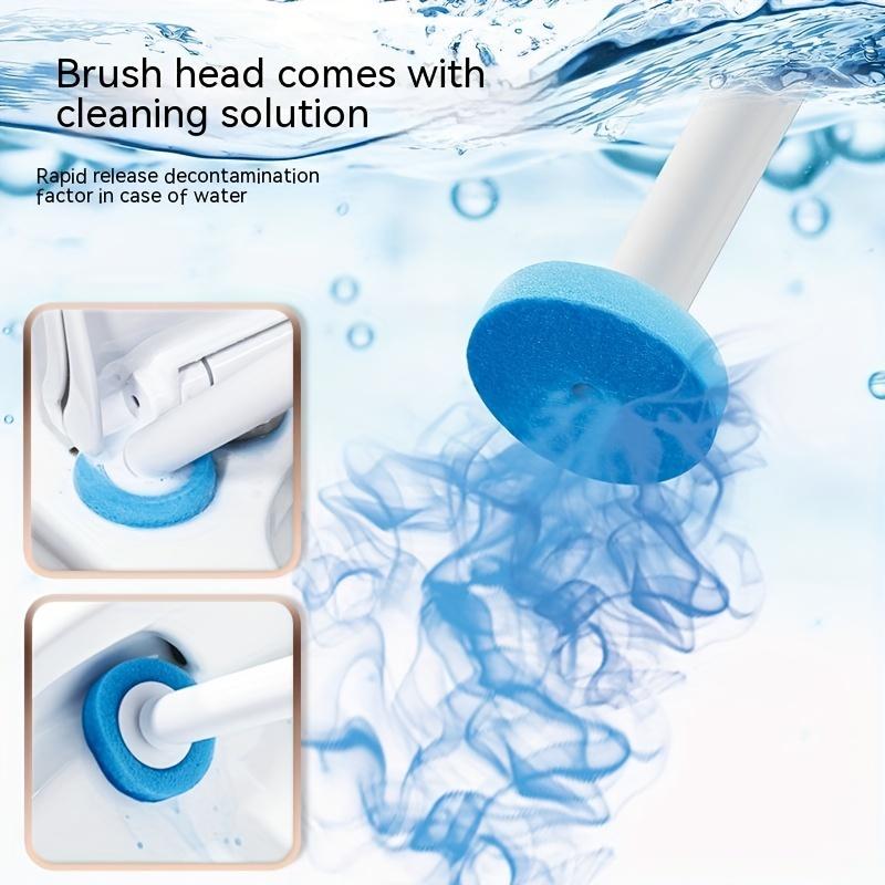 Toilet Brush and Bracket Set, Disposable Cleaning Brush Head, Wall Mounted Toilet Brush Set, with Fragrance, Bathroom Cleaning Tools
