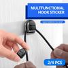 4Pcs Mini Car Paste Hook Dashboard Hanging Strong Adhesive Hooks For Lada Largus Priora Vesta Niva Samara Kalina 4x4 Urban SS11