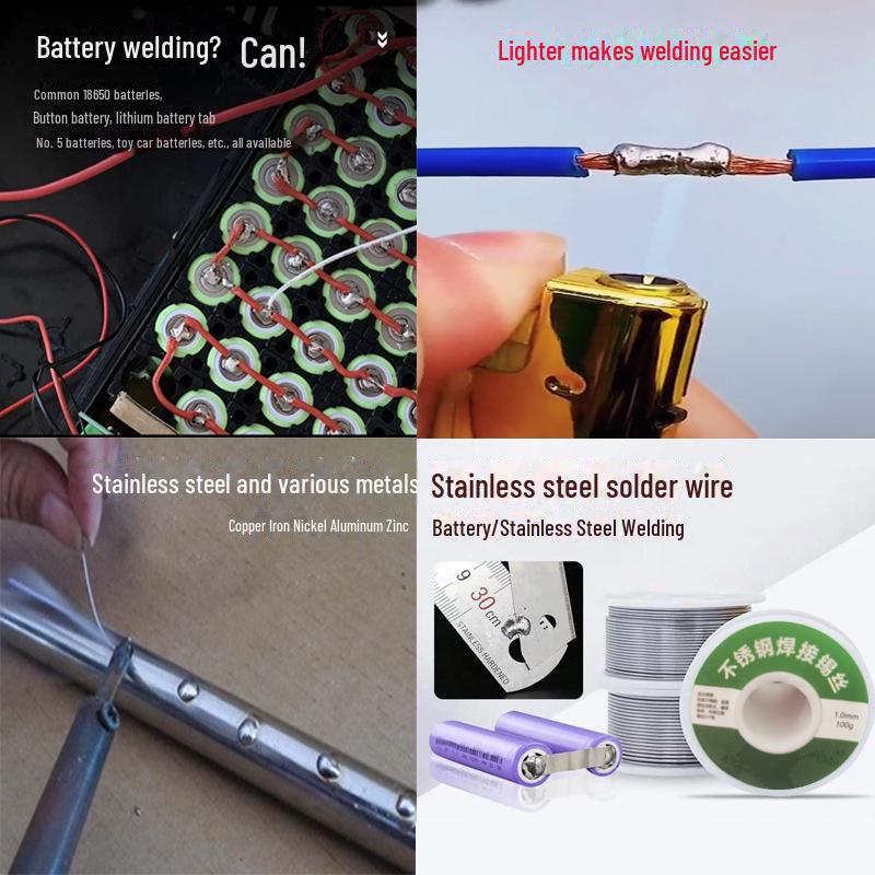 Multifunctional Stainless Steel Soldering Tool: Burn Solder and Solder-Free Wire Without a Soldering Iron Using a Lighter.