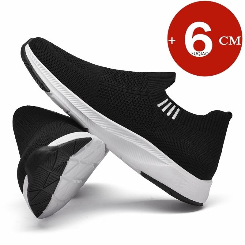 Unisex 6CM Height Increase Breathable Mesh Casual Shoes Men Women Lightweight Comfortable Anti-Slip Wear-Resistant Elevator Shoe
