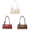 Pu Polka Dot Shoulder Bag For Women With Inner Pockets And Zipper Closure For Daily Use