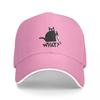 Cat What Murderous Black Cat With Knife Gift Premium Cap Fashion Casual Baseball Caps Adjustable Hat Summer Unisex Baseball