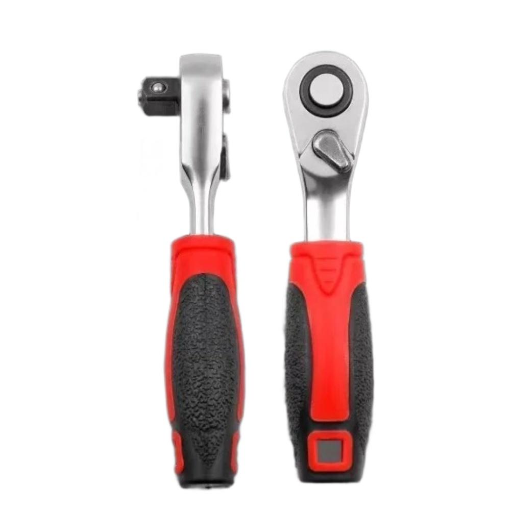 1/4 Inch 72 Tooth Socket Ratchet Wrench Chrome Vanadium Steel Quick Ratchet Tool for Tight Space Operation and Mechanical Work