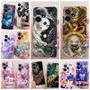 Etui na telefon Realme Neo7 Turbo Neo 7 Miękkie Przezroczyste Silikonowe Funda Wzór Kwiatowy Motyl Kokardka Smok Loong Tylna Pokrywa RMX5060